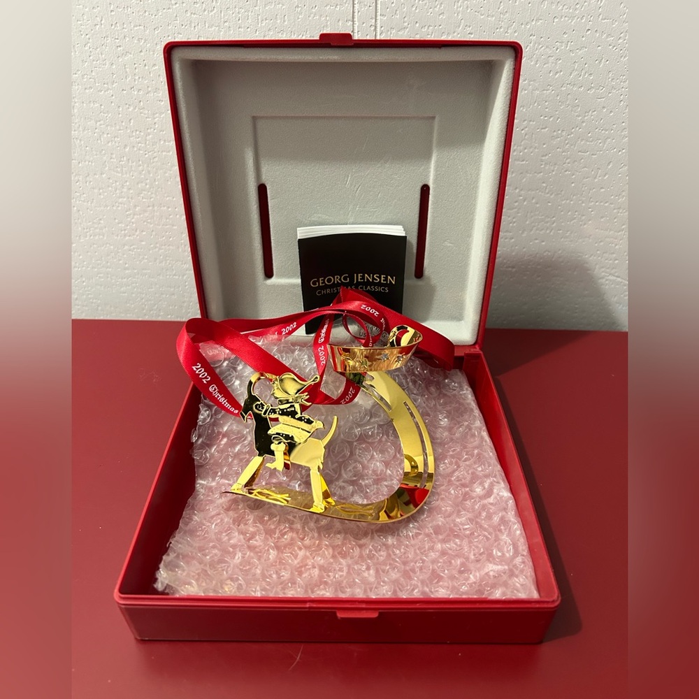 Georg Jensen Christmas Ornament 2002 “Christmas Bustle”